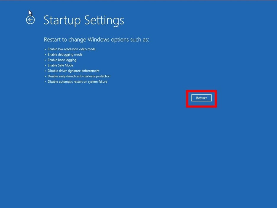 แก้จอฟ้า Windows 11 - 3.1
